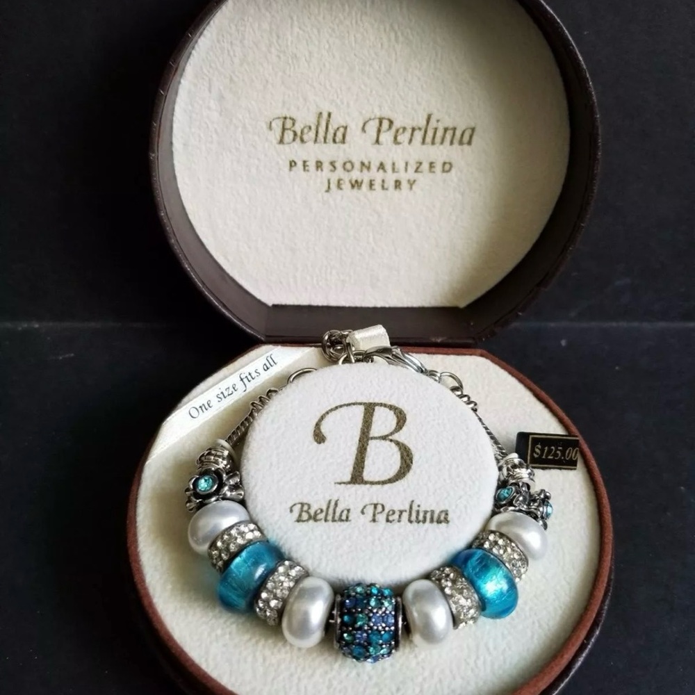 Bella Perlina Blue and Silver Bracelet - Picture 1 of 3